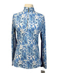 Cabana Life 1/4 Zip Top in Navy Paisley
