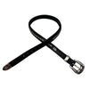 People On Horses Crystal Belt in Black/White/Orange