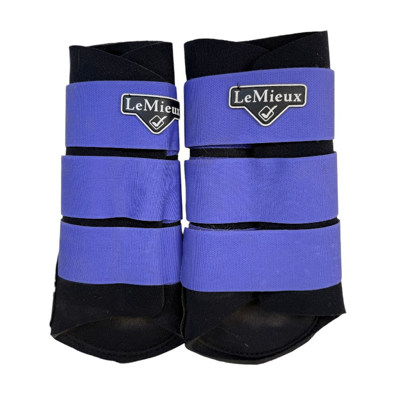 LeMieux 'Grafter' Brushing Boots in Bluebell - Large