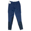 Kerrits 'Fleece Lite' Knee Patch Tights in Navy Gingham - Children's Small