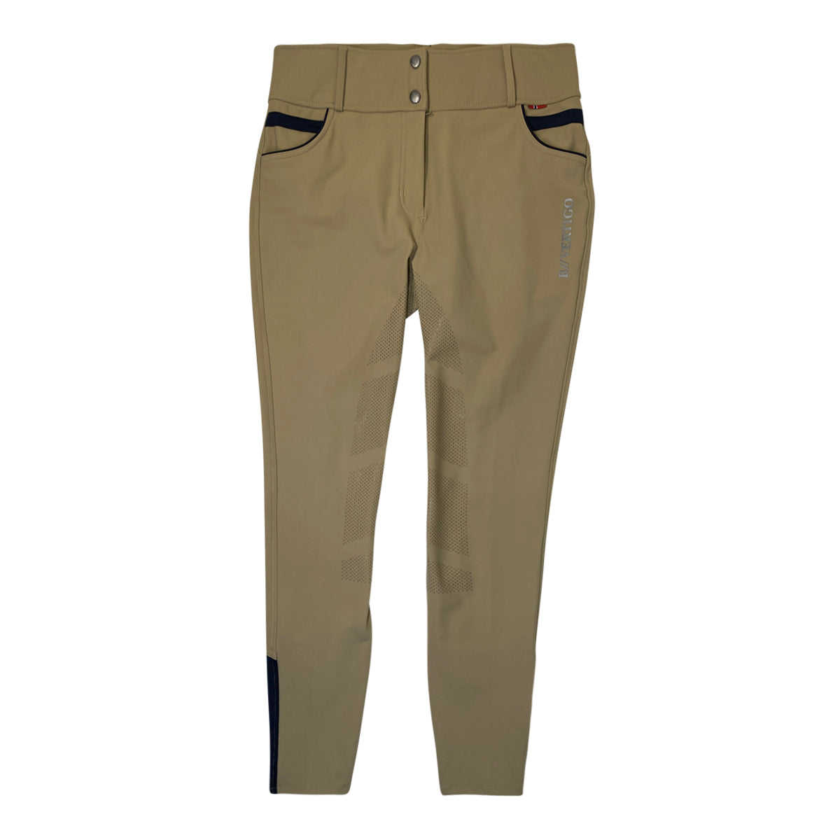 B Vertigo 'Morgana' Breeches in Tan/Navy