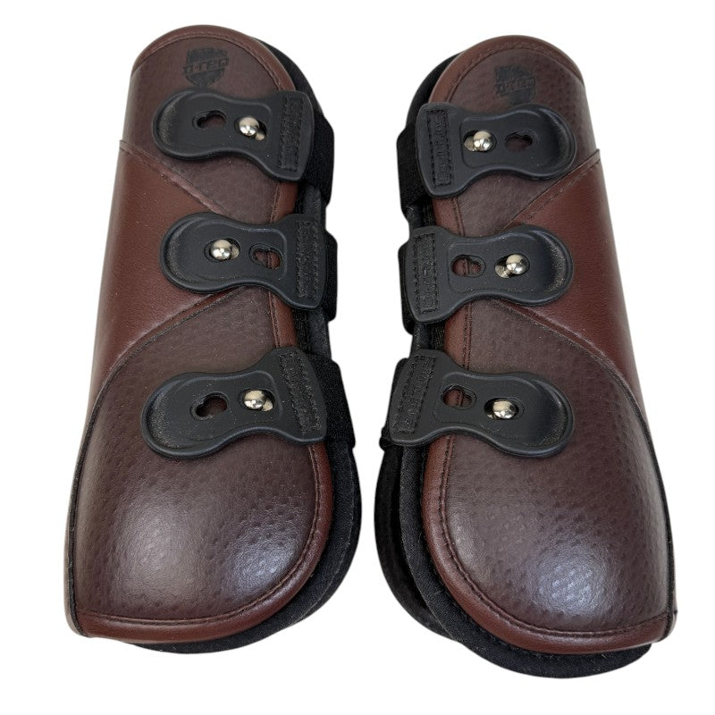 Equifit D-Teq Front Boots in Brown/Ostrich