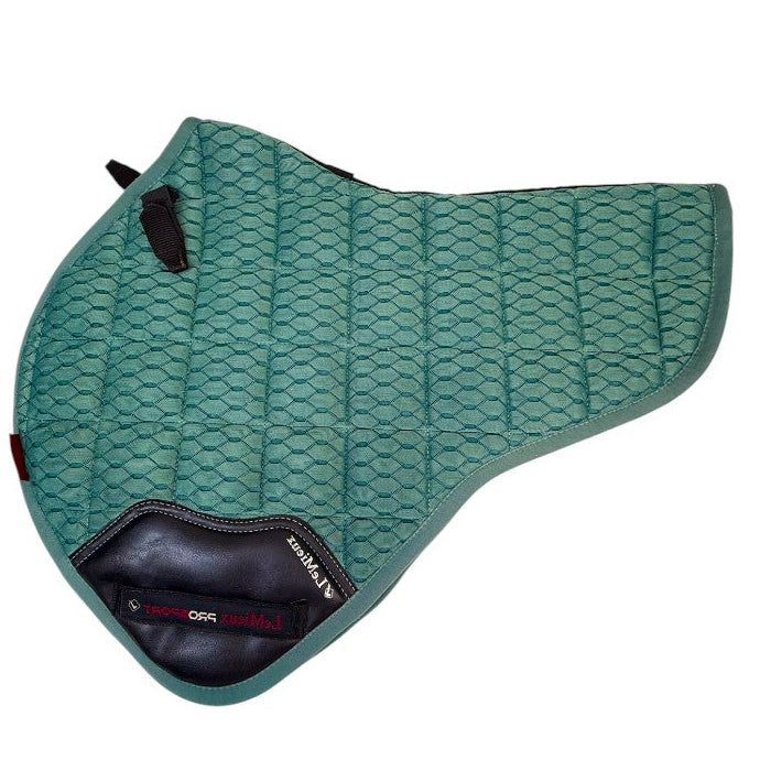 LeMieux Carbon Mesh Close Contact Half Square Pad in Sage
