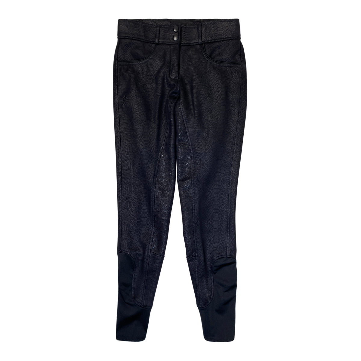 Halter Ego Full Seat Silicone Breeches in Black Snakeskin