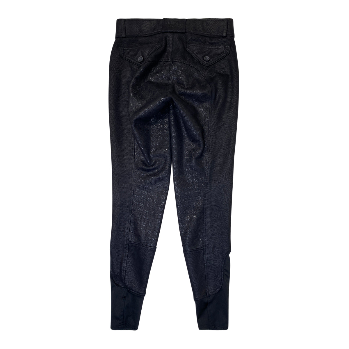 Halter Ego Full Seat Silicone Breeches in Black Snakeskin