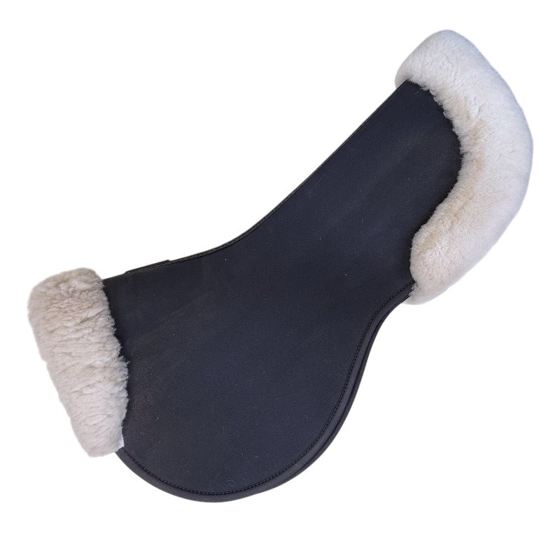 Equifit 'UltraWool' Thin Impacteq Half Pad in Black/Natural 