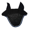 Crochet Fly Bonnet in Black/Blue
