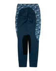 Kerrits Performance Knee Patch Tights in Navy Seat/Blue and white Running Horse