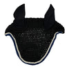 Crochet Fly Bonnet in Black/Blue - Cob