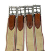 Edgewood Sheepskin Double End Elastic Girth in Oakbark