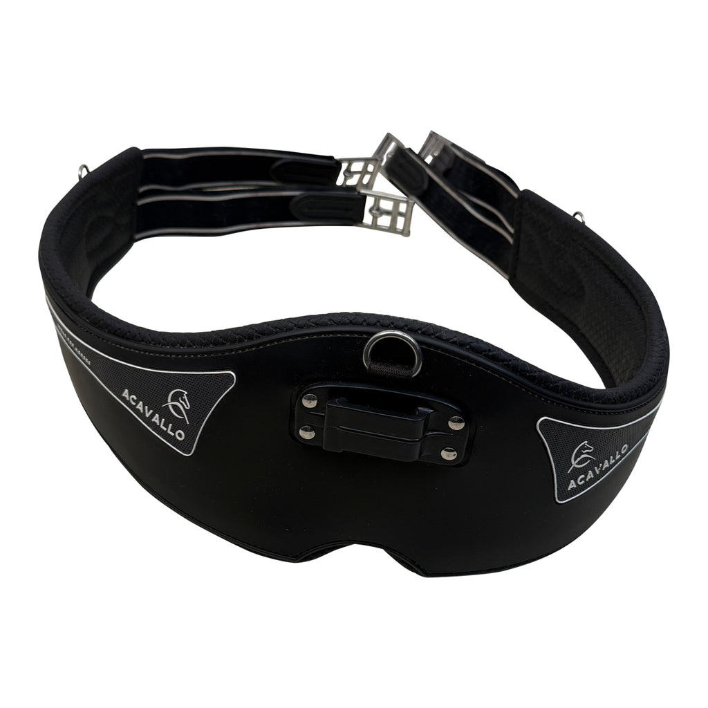 Acavallo Gel & PVC Anatomic Girth in Black