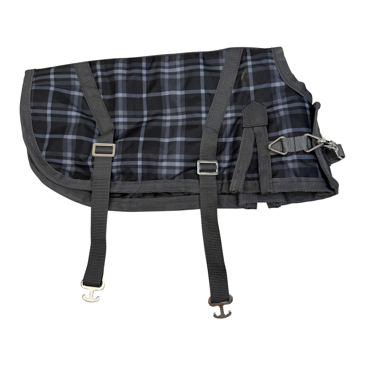 NorthWind Dog Turnout Blanket in Grey Plaid