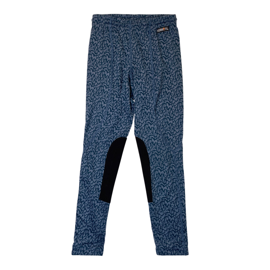 Kerrits Knee Patch Performance Tights in Blue Wildwood 