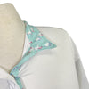 Dover Saddlery 'CoolBlast' Show Shirt Long Sleeve in White/Unicorn Collar - Children's Large