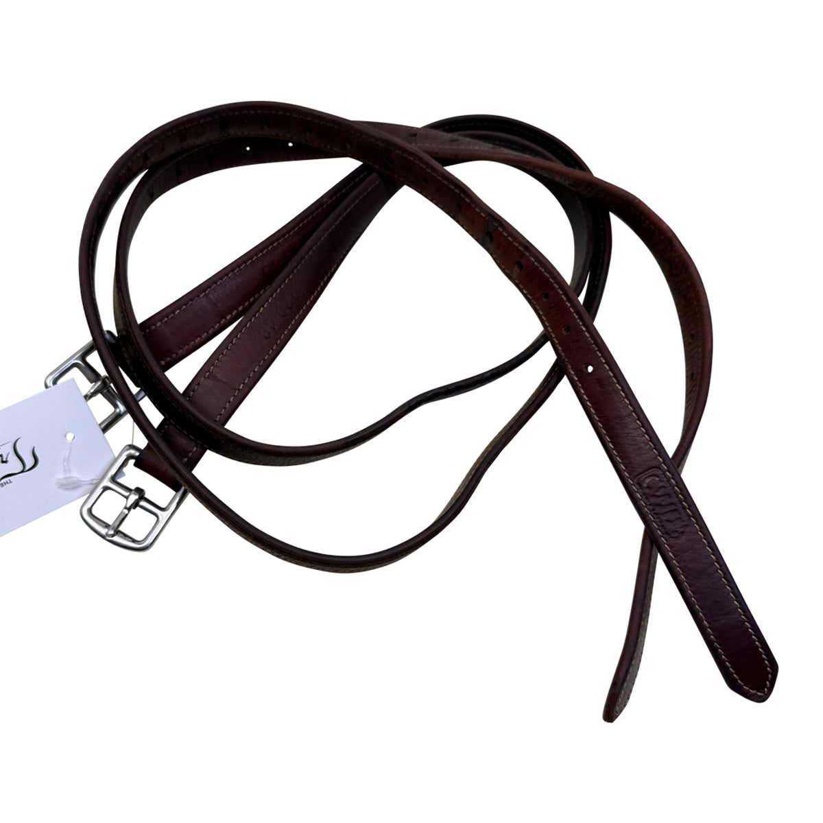 CWD Nylon Lined Stirrup Leathers in Brown - 56&quot;
