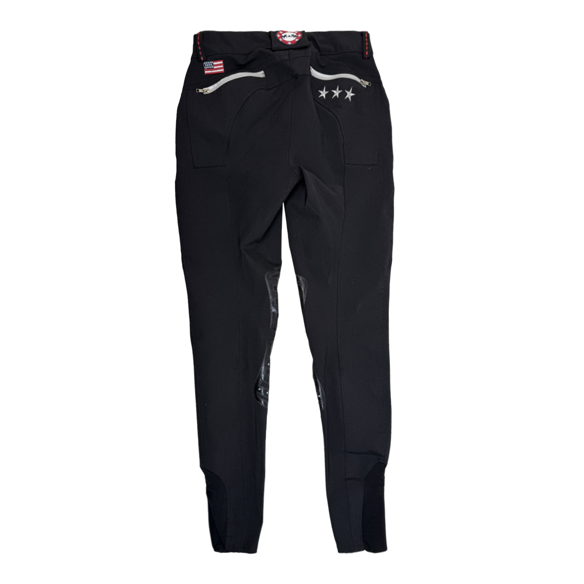 Equine Couture Stars &amp; Stripes Breeches in Black