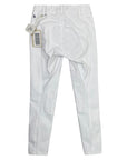 Back of Free x Rein Self Patch Breeches in White