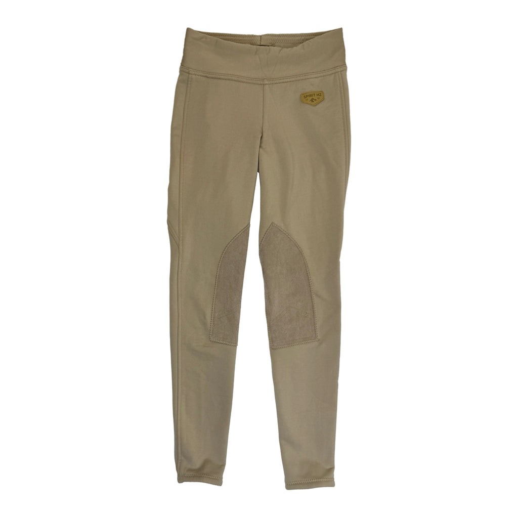 Horze 'Spirit' Knee Patch Breeches in Tan