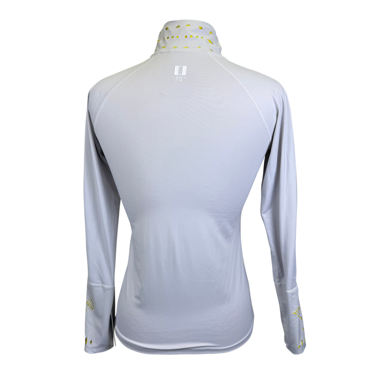 70° Laser Cut Sun Shirt in White/Yellow