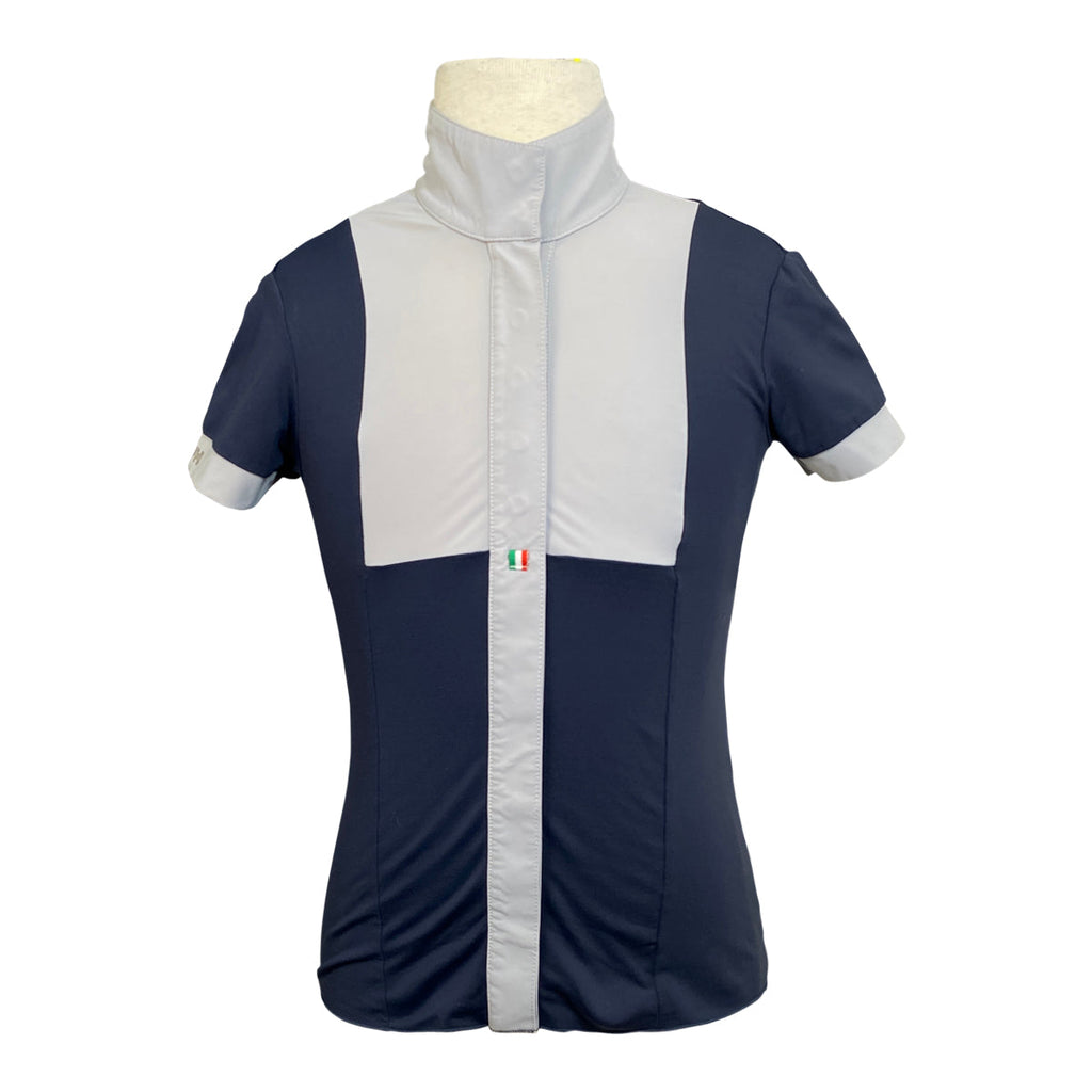 For Horses 'Arietta' Show Shirt in Navy/White - Children's 6