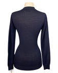 Cavalleria Toscana Merino V Neck Sweater in Black - Aprox. Small
