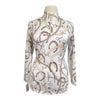 SanSoleil Sun Shirt in White/Gold Bits - Women's Medium