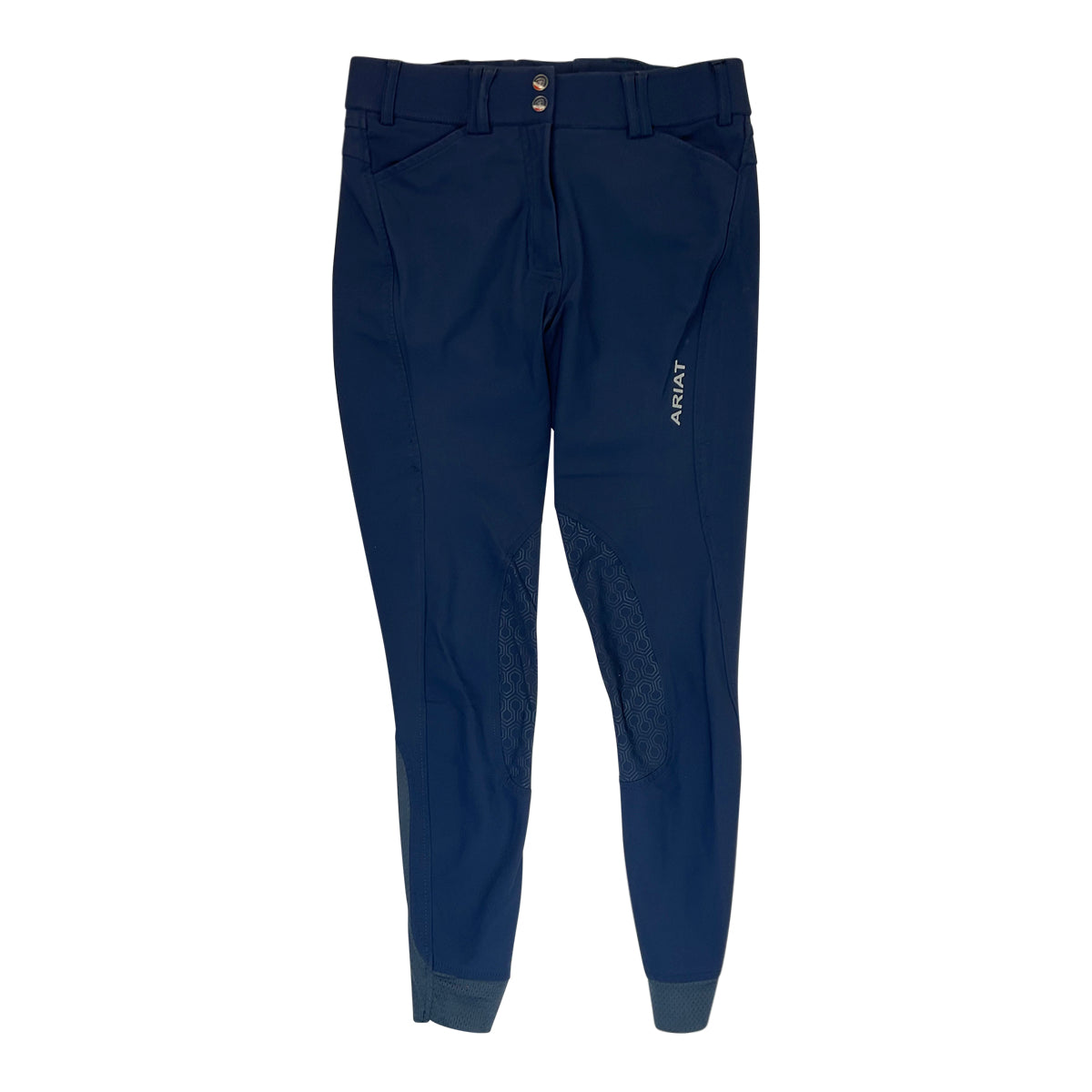 Ariat 'Tri Factor' Knee Patch Breeches in Navy