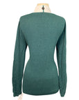 Back of Asmar Equestrian 'Lexington Clinic' Sweater in Emerald - Women's Small