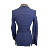 Sarm Hippique 'Azalea' Show Coat w/Satin Trim in Navy