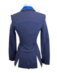 Sarm Hippique 'Azalea' Show Coat w/ Satin Trim in Navy