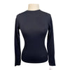 Front of TKEQ The 'Kennedy 2.0' Seamless Long Sleeve in Classic Black - Women's L/XL