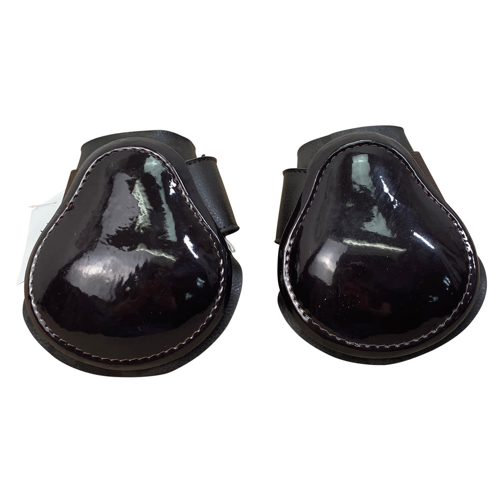 Masta Leather Look Neoprene Fetlock Boots in Brown
