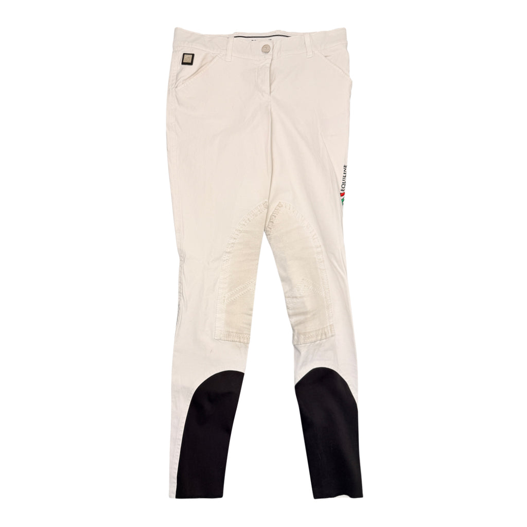 Equiline Knee Patch Breeches in White