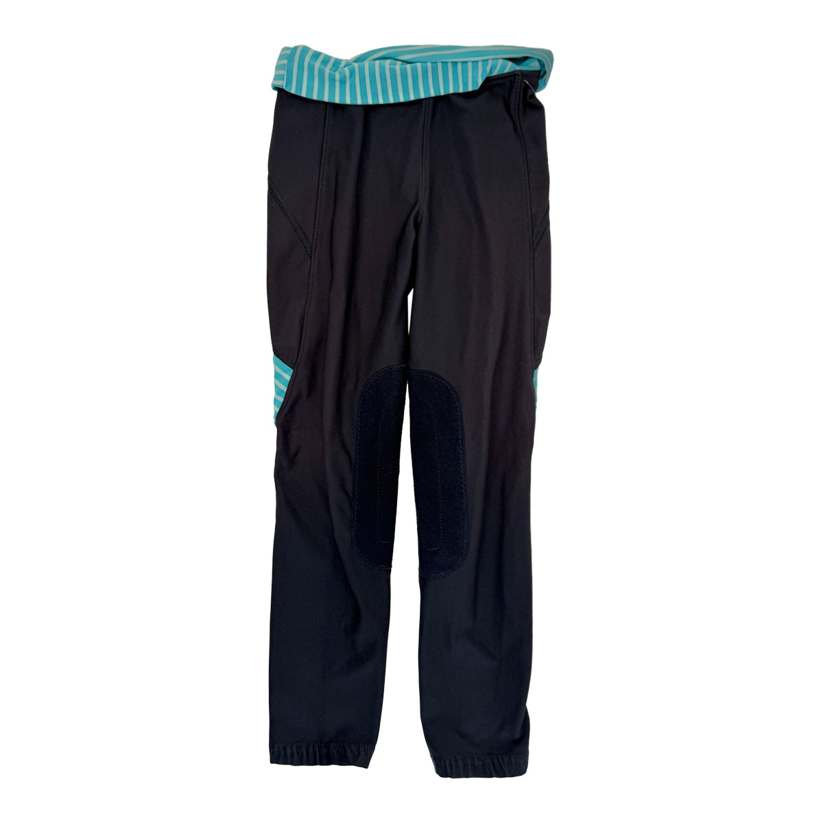 Irideon Crisscross Tights in Blue Stripes