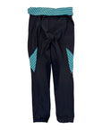 Irideon Crisscross Tights in Blue Stripes