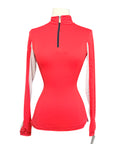 Kastel Long Sleeve 1/4 Zip in Red