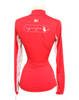 Kastel Long Sleeve 1/4 Zip in Red