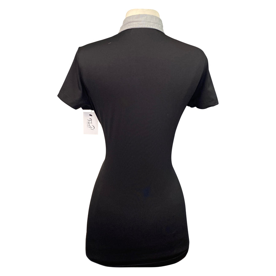 Asmar Equestrian Short Sleeve Polo in Black