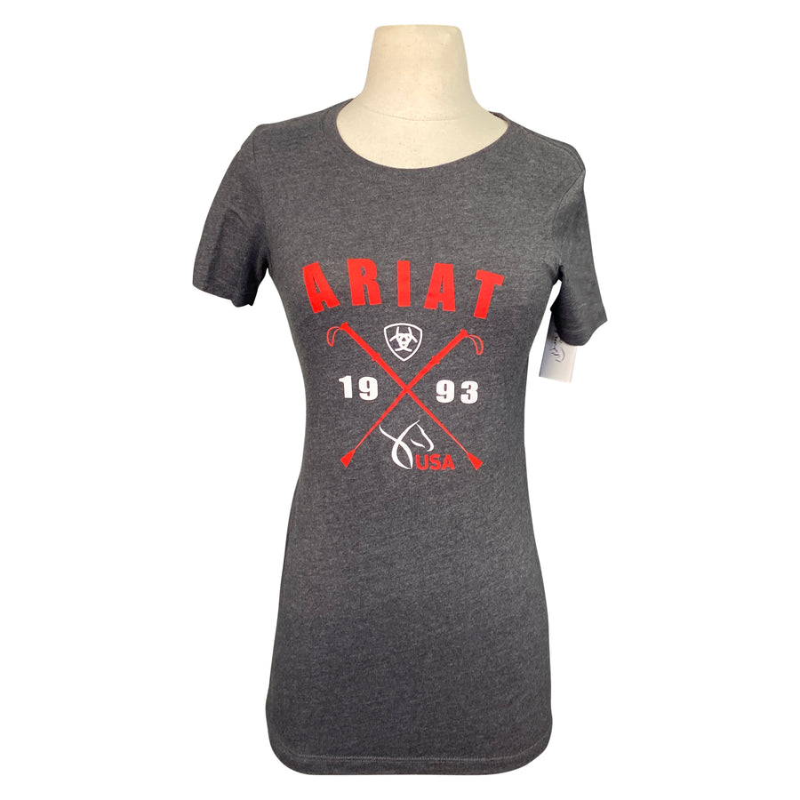 Ariat '1993' Graphic Tee in Grey/Red