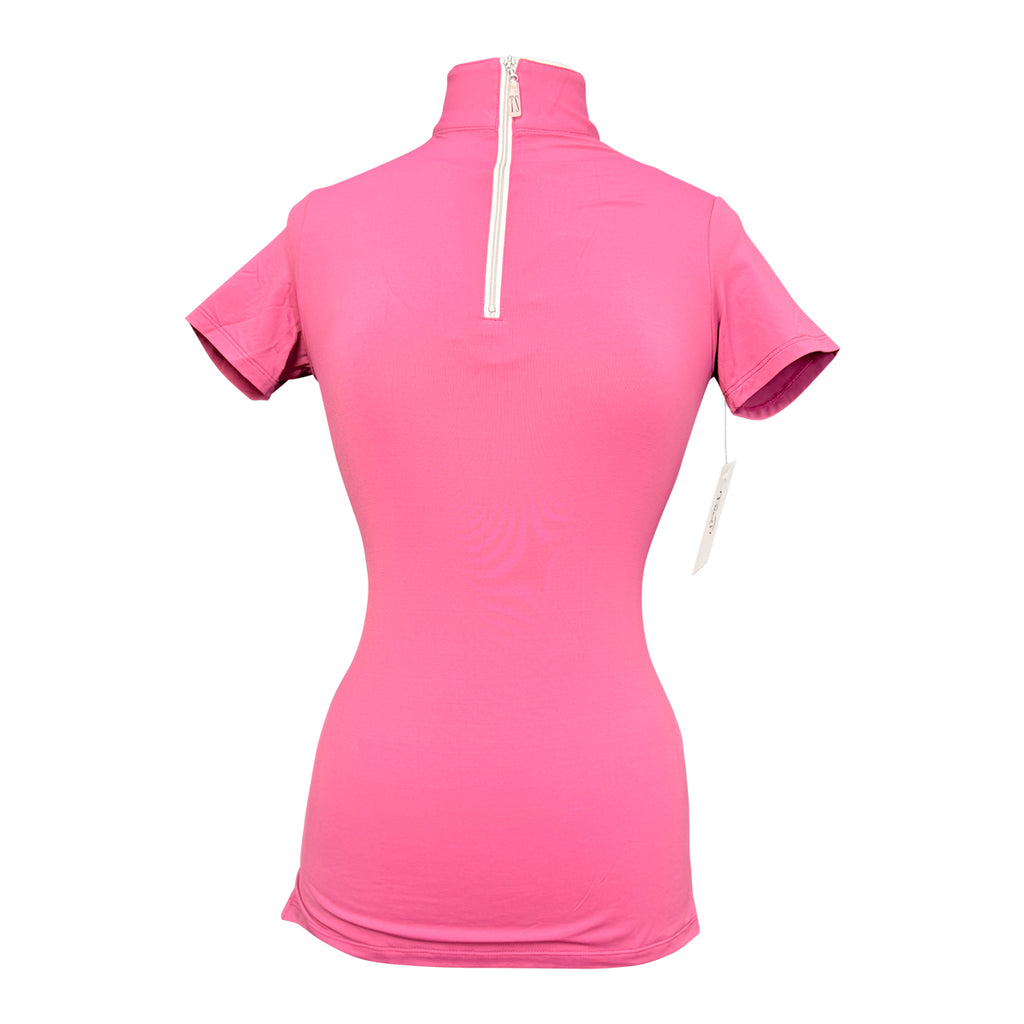 Tailored Sportsman 'Ice Fil' Short Sleeve Shirt in Pink Berry 