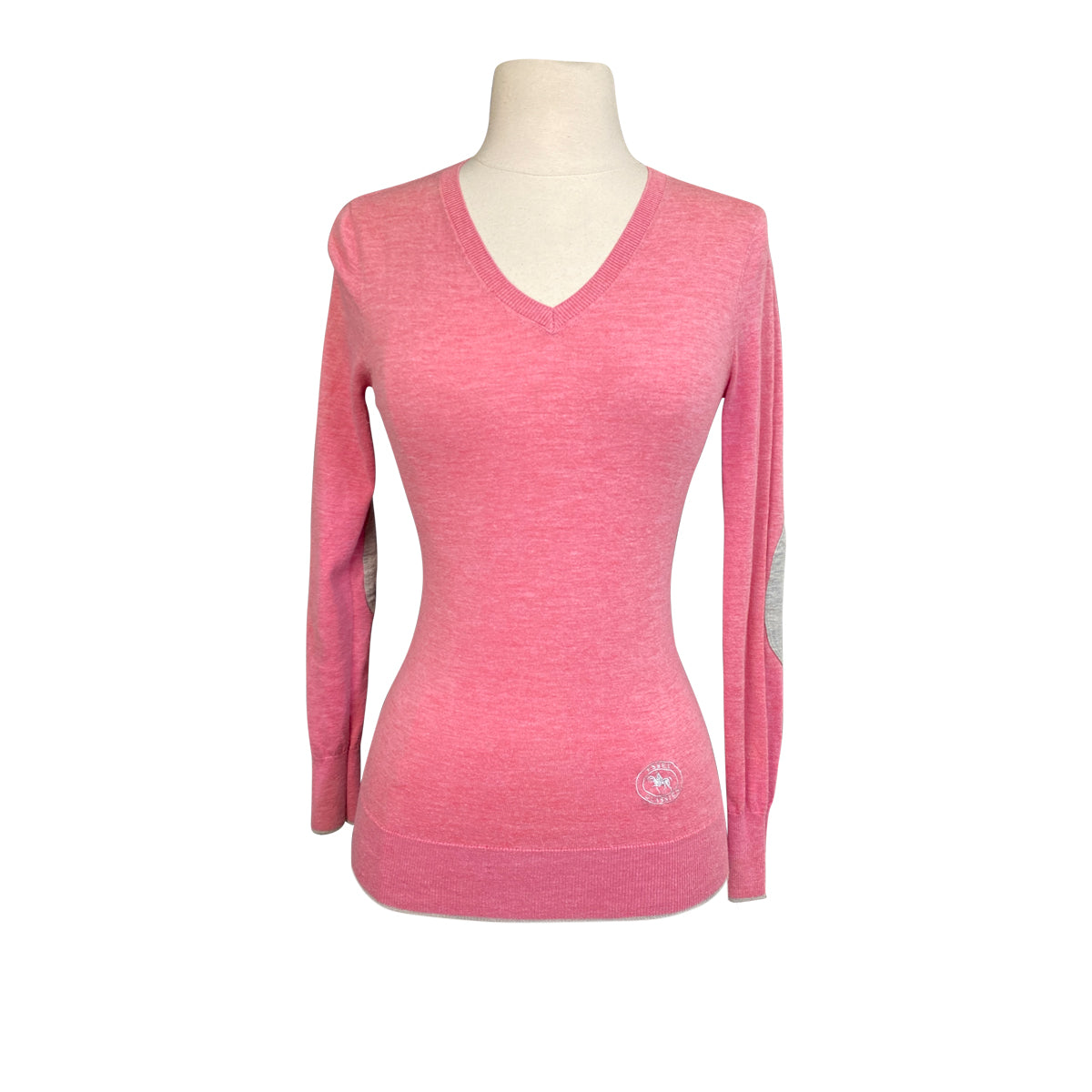 Essex Classics 'Trey' V-Neck Sweater in Pink