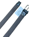 Cavalleria Toscana Woven Knit Cross Belt in Grey