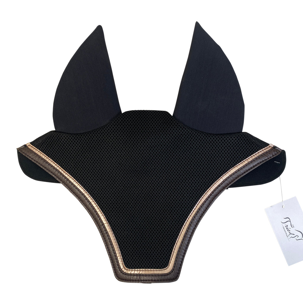 Equifit 'SilentFit' Ear Bonnet in Black/Brown & Gold