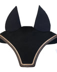 Equifit 'SilentFit' Ear Bonnet in Black/Brown & Gold