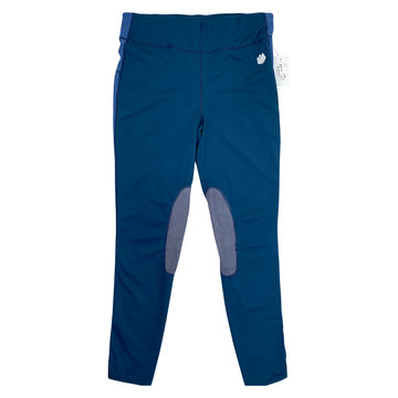 FitsT4 Knee Patch Riding Tights in Blue