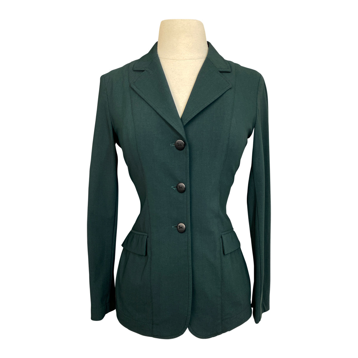 RJ Classics 'Monterey' Orange Label Show Coat in Green Herringbone