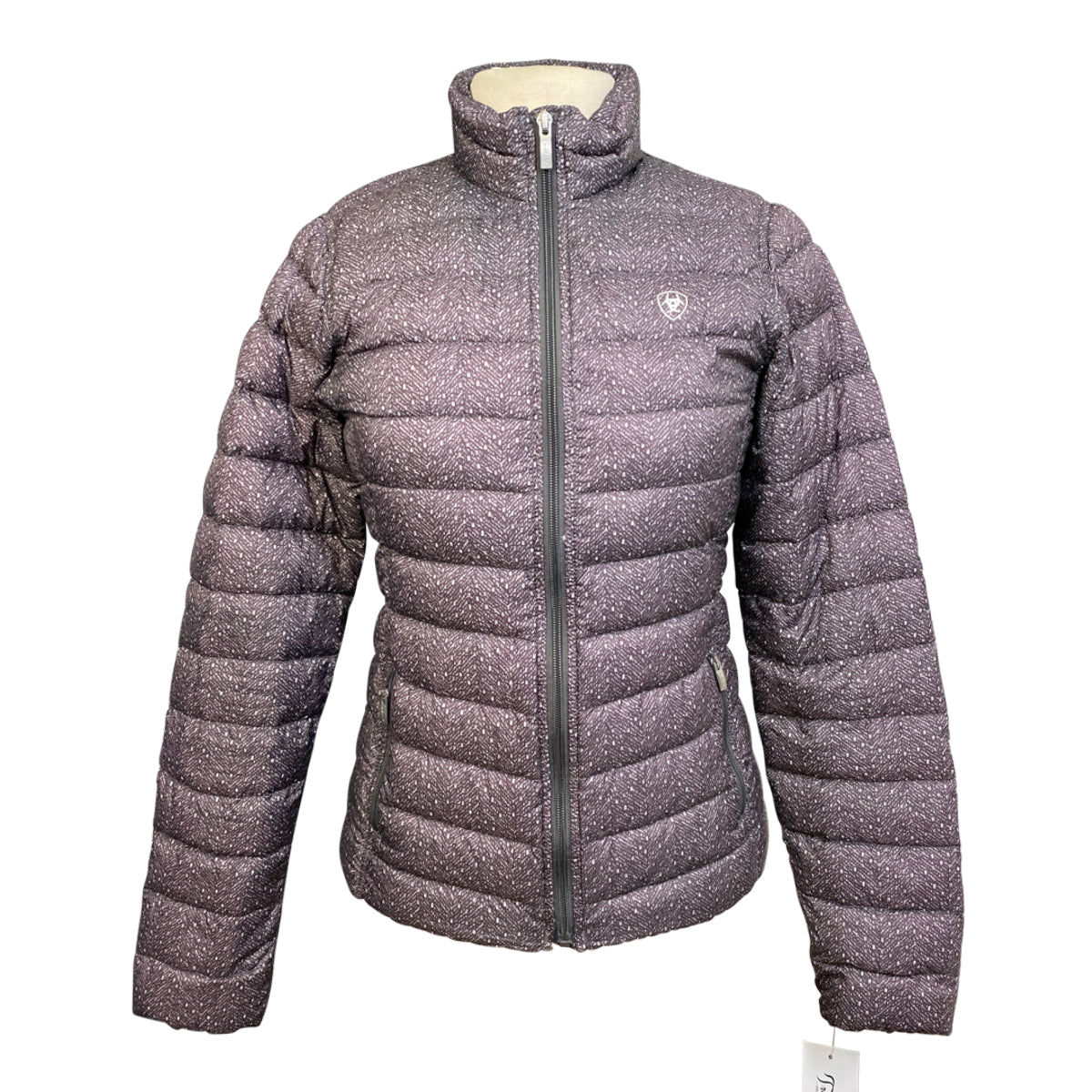 Ariat Ideal Down Jacket in Grey/White Pattern