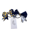 Show Bows in Navy/Yellow/White