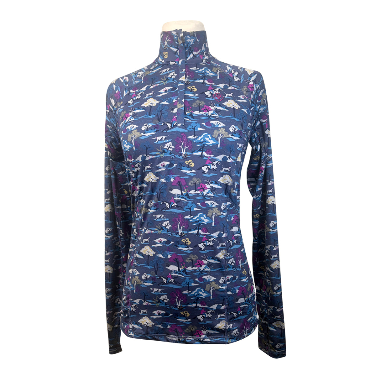 Ariat 1/4 Zip Baselayer in Fox Hunting