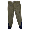 Halter Ego 'Perfection' Breeches in Olive/Navy Piping